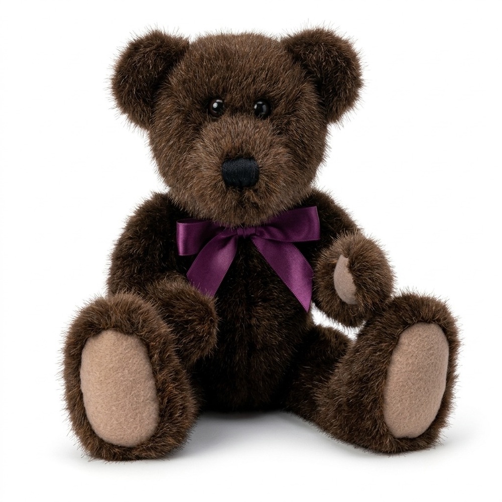Boyds Bears Rufus Jointed Bean Bag Teddy Bear Brown J.B. Bean Collectible